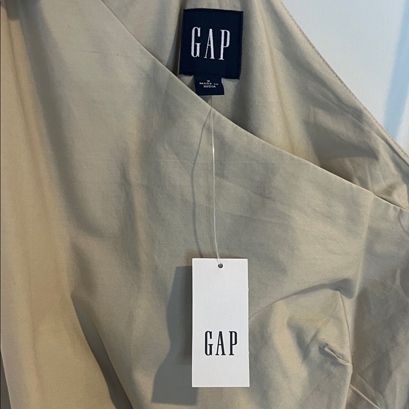GAP One-Shoulder Beige maxi Dress - Picture 5 of 15